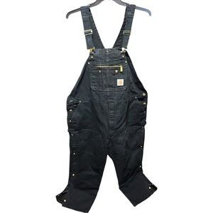 Carhartt Quilt Lined Double Knee Overalls 50X28